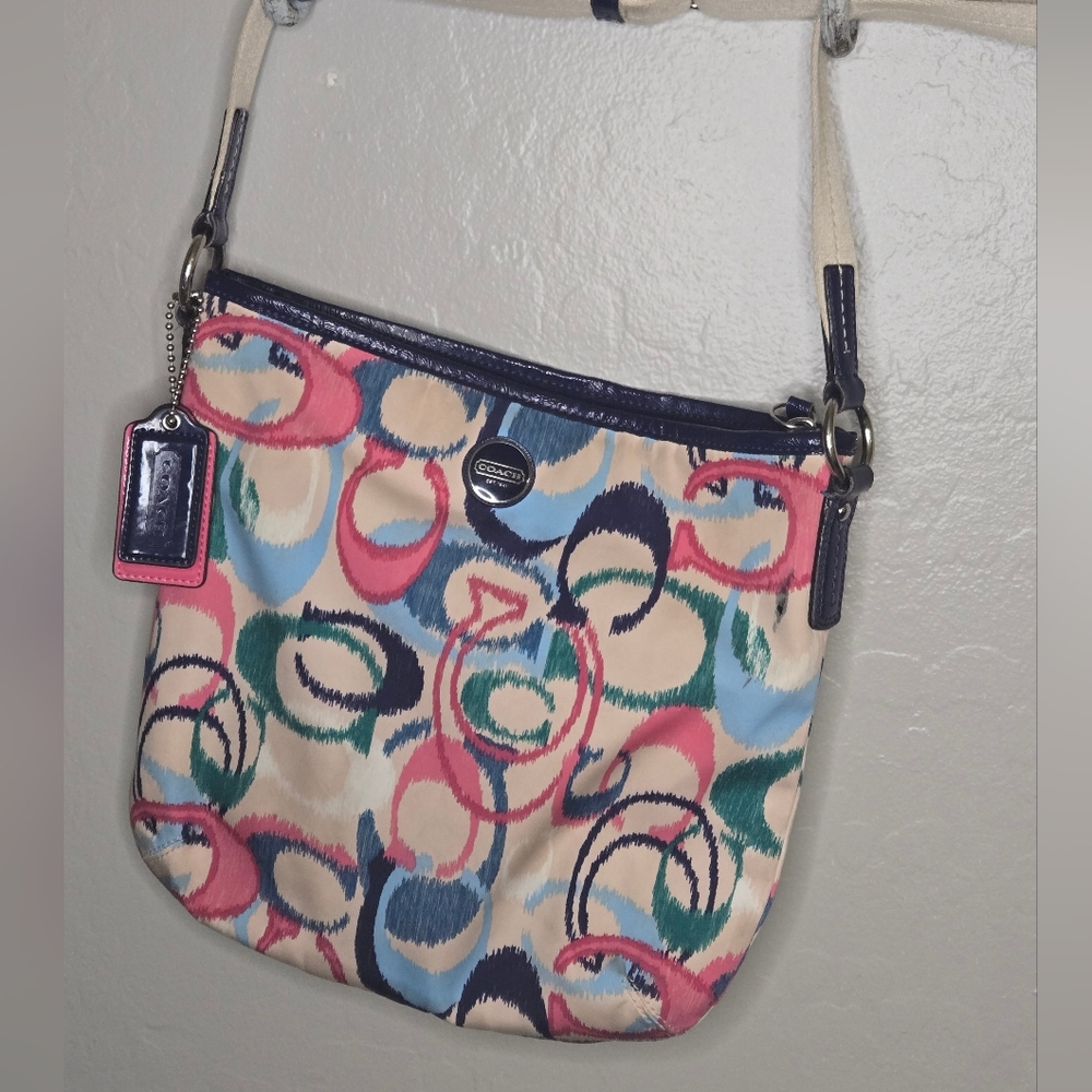 Coach IKAT Scribble Multicolor Crossbody Bag
